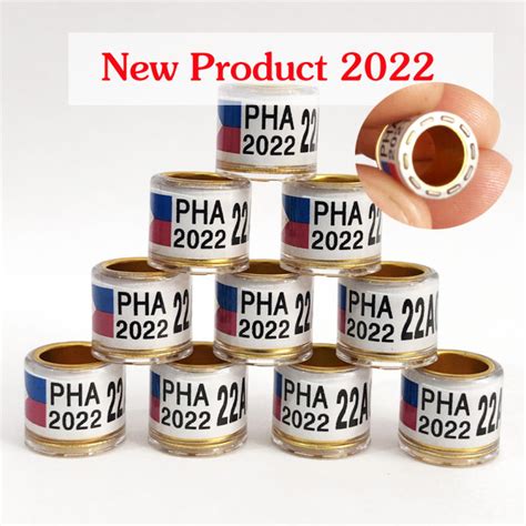 2024 New Product 10Pcs PHA Ring 2024 2023 Pigeon Ring Aluminium Bird