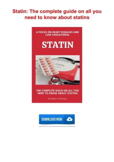 Pdf Read⭐ Statin The Complete Guide On All You Need To Know About