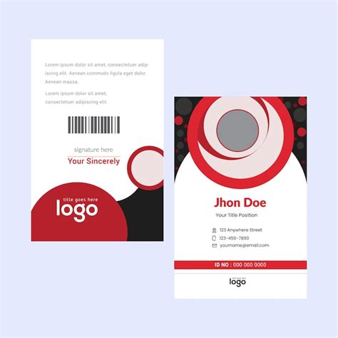 Plantilla De Dise O De Tarjetas De Visita Creativas Vector Premium