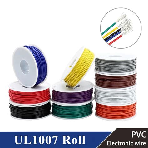 UL1007 Electric Wire In Roll 30 28 26 24 22 20 18 16AWG PVC Insulated