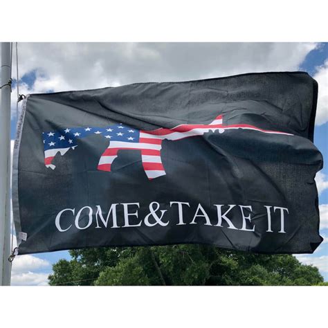 M4 Usa Come And Take It Flag 3x5 Ft