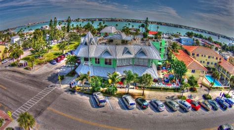 Aerial Views Of Pass A Grilles Hurricane Seafood Restaurant Beach Bar Bums