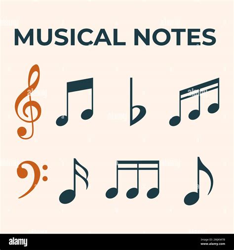 Colección de iconos de notas musicales de silueta o signos para la