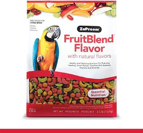 Amazon Zupreem Fruitblend Flavor Pellets Bird Food For Large Birds