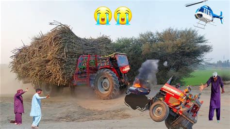 Massey 385 Tractor Accident Massey 385 Tractor Badly Performance 😢