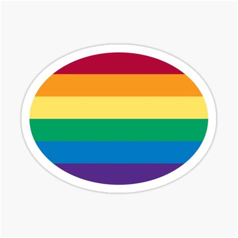 Gay Pride Rainbow Stripe Gay Pride Flag Sticker By Showyourpride Redbubble