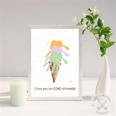 Ice Cream Handprint Art Handprint Craft Preschool Craft Handprint Art