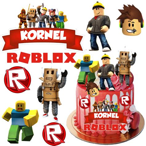 CUKROWY OPŁATEK NA TORT ROBLOX GRATIS TEKST 13880387770 Allegro pl