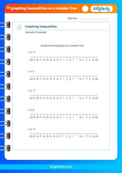 Free inequality number line worksheet, Download Free inequality number ...