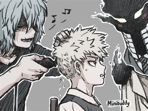 Shigaraki Tomura And Bakugou Katsuki And Kurogiri My Hero Academia Hero