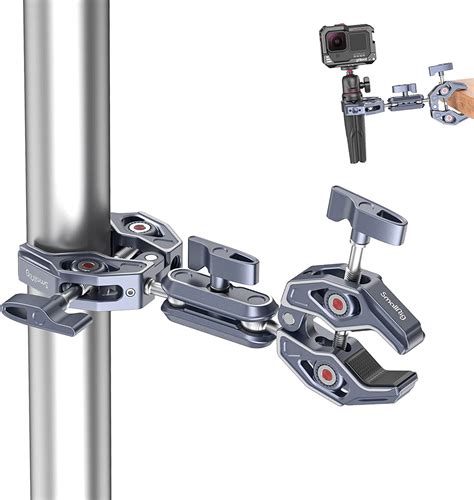 Smallrig Super Clamp With Double Crab Shaped Clamps Double Camera