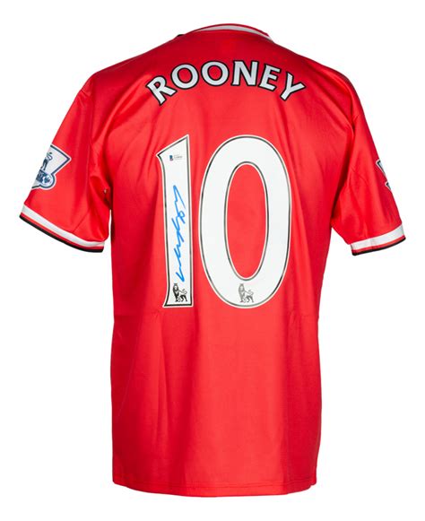 Wayne Rooney Signed Manchester United Nike Jersey Beckett Pristine