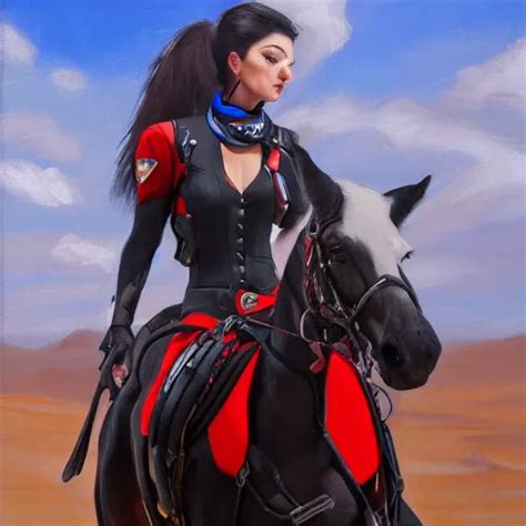 Oil Painting Of Widowmaker From Overwatch In The Stable Diffusion