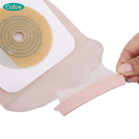 Cofoe Two Piece System Ostomy Bags Colostomy Pouch With Closure Clip