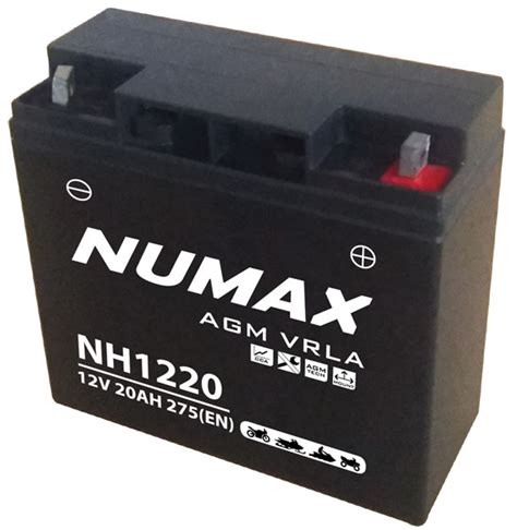 Batterie Moto Numax Premium AGM NH1220 12V 20Ah 275A