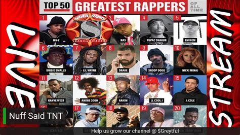 Billboardvibe Magazine Top 50 Rappers Of All Time Discussion Wit Trendsetta Shady Rappers