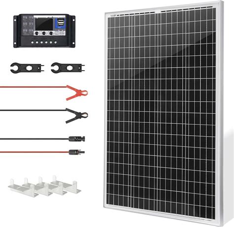 Weize 200w 12 Volt Solar Panel Starter Kit With 30a Pwm Charge Controller High