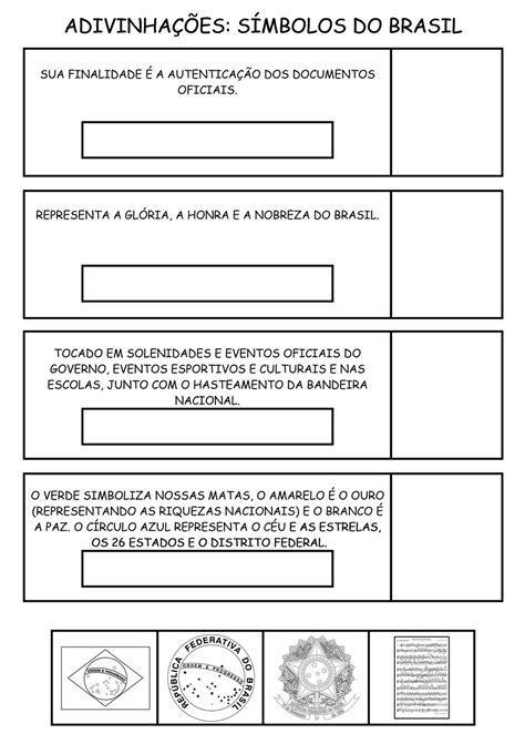 Alfabetizando M Nica E Turma S Mbolos Do Brasil