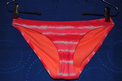 Xhilaration Pink White Tie Dye Striped Bikini Bottom Size Xs Nwot Ebay Australia