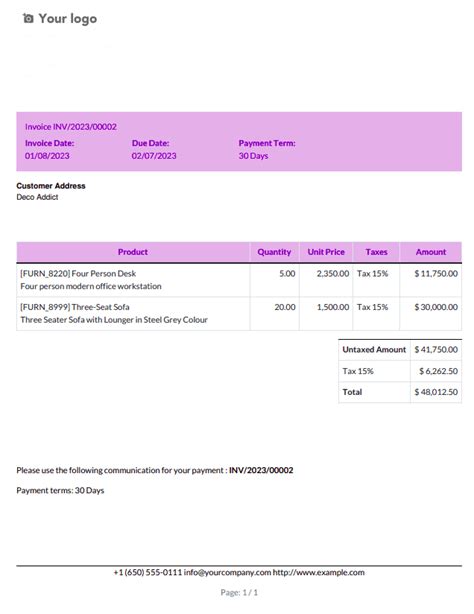 An Overview Of Odoo 16 Invoice Format Editor Application