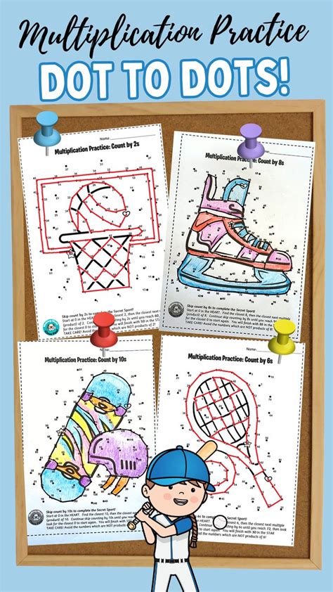 Multiplication Facts Worksheets Skip Counting Dot To Dots New SPORT