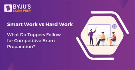 Smart Work Vs Hard Work What Do Toppers Follow For Competitive Exam