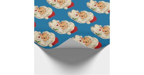 Vintage Santa Claus Wrapping Paper | Zazzle