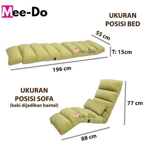 Jual Mee Do Sofa Bed Lipat Kursi Lesehan Kursi Santai Lipat Green