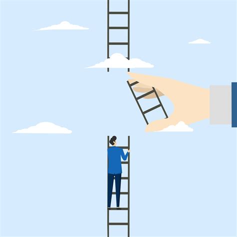 Business Support To Reach Career Target Or Help To Climb Ladder Success