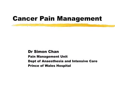 Ppt Cancer Pain Management Powerpoint Presentation Free Download Id 1711104