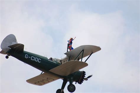 Susan Lines Wing Walking In Wickenby Lincolnshire Live