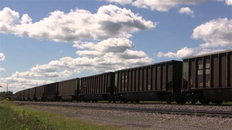 Bnsf Leads A Coal Train Albia Ia W Canon Hf Youtube