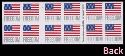 Us A Flag Freedom Forever Booklet Apu P Stamps Mnh