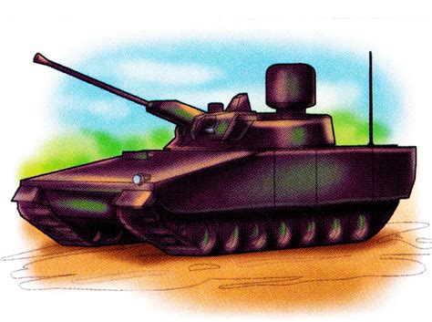 Раскраска Легкий танк "SV-90" - распечатать бесплатно