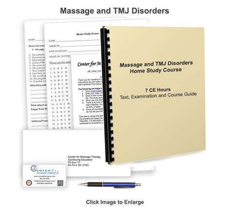 Massage And Tmj Disorders Online Home Study Course