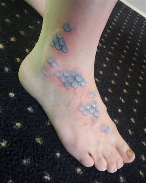 50 Creative Foot Tattoo Ideas To Grab Attention Mermaid Scales Tattoo