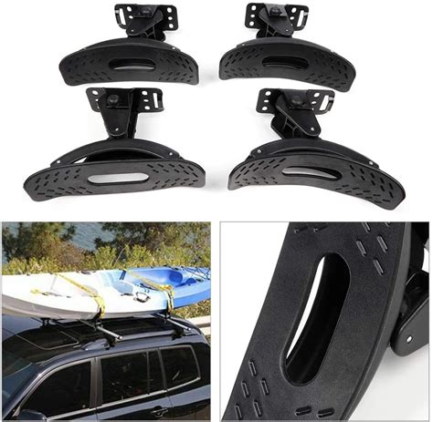 Cciyu Kayak Roof Rack Fits Most Size Crossbar Saddles Kayak Carrier With A Heavy Duty Straps For