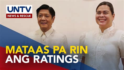 Approval Ratings Ni Pbbm At Vp Sara Nananatiling Mataas Survey Youtube