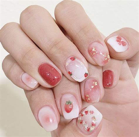 Korean Nail Art Korean Nails Polygel Nails Soft Nails Pretty Nail