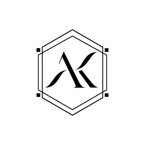 Premium Vector Initial Ak Luxury Logo