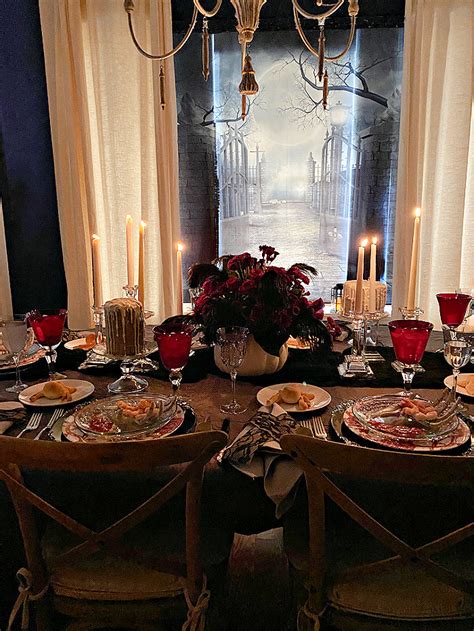 Decorating The Space For An Elegant Yet Spooky Halloween Dinner Party