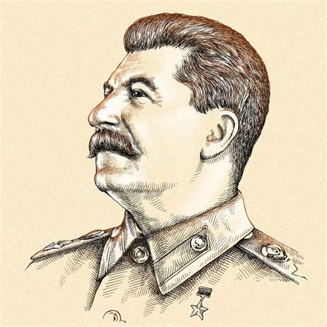 Illustration Of Joseph Stalin Portrait Stock Editorial Photo