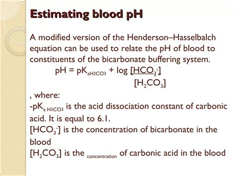 Henderson Hasselbalch Equation Ppt