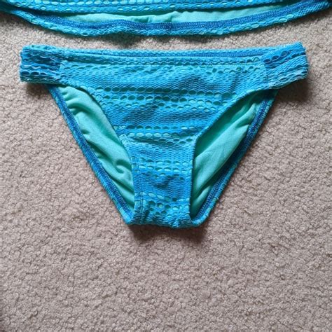 Acacia Swimwear Swim Hobie Piece Swimsuit Blues Ocean Colors Halter Top Bikini Bottoms