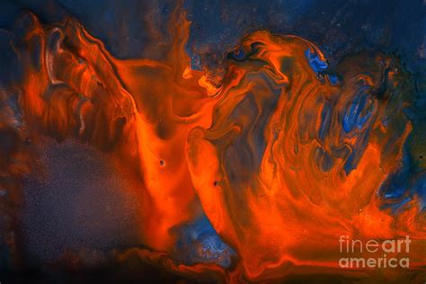 Dancing Fire Fluid Abstract Art Liquid Painting By Kredart Photograph