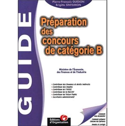 preparation concours categorie  ministere de leconomie des finances