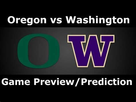 College Football 2023 Oregon Vs Washington Week 7 Game Preview