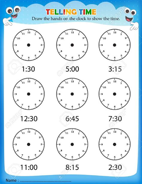 Clock Worksheet Grade