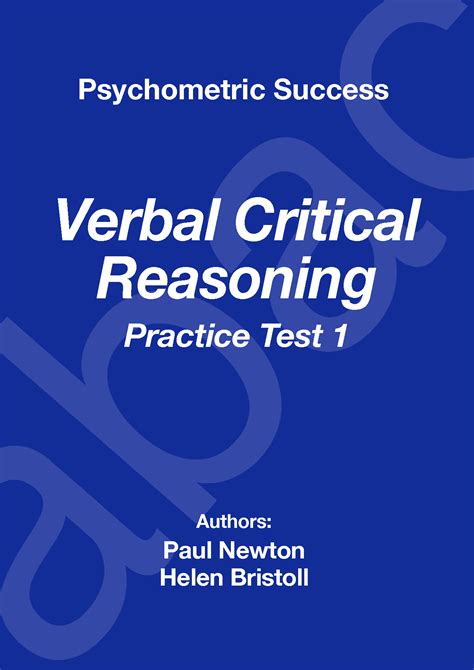 Solution Psychometric Success Verbal Critical Reasoning Notes Studypool