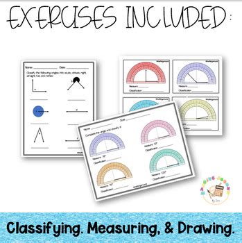 Angles Drawing Measuring And Classifying By Mathing Around Store